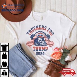 Truckers For Trump American Flag Vintage Tshirt