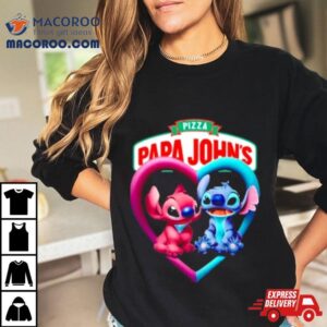 Valentine Stitch Pizza Papa John Rsquo S Tshirt