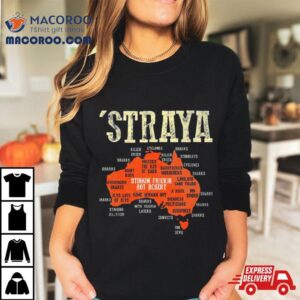 Vintage Aussie Day Straya Australia Map Outback Tshirt