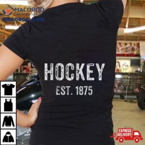 Vintage Style Ice Hockey Established Tshirt