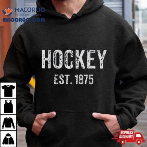 Vintage Style Ice Hockey Established Tshirt