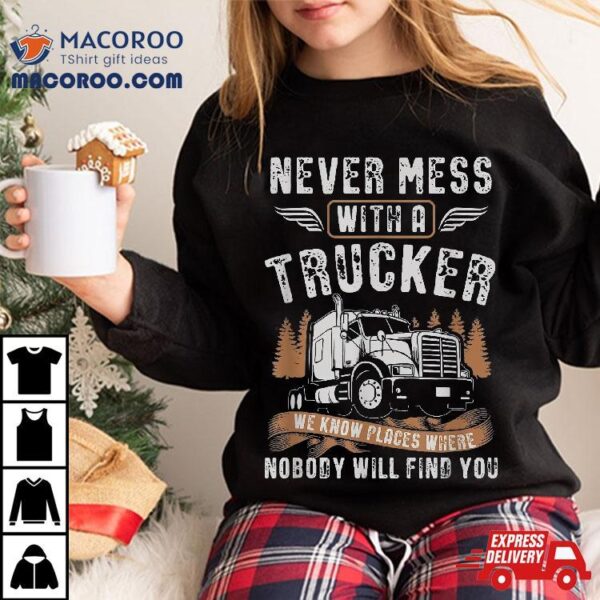 Vintage Trucker Shirt For Truck Driving Gift Lover