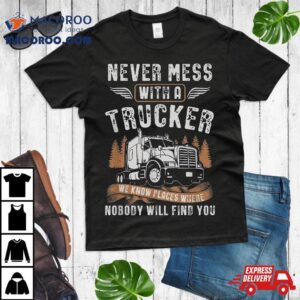 Vintage Trucker For Truck Driving Gift Lover Tshirt