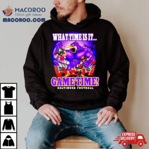 What Time Is It Game Time Baltimore Football Tshirt