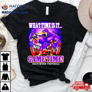 What Time Is It Game Time Baltimore Football Tshirt