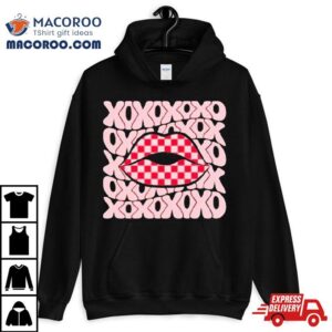 Xoxo Retro Checkered Lips Tshirt