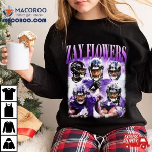 Zay Flowers Vintage Homage Bootleg Football 2024 Shirt