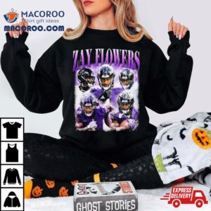 Zay Flowers Vintage Homage Bootleg Football Tshirt