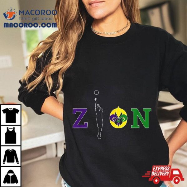 Zion Mardi Gras Basketball Shirt