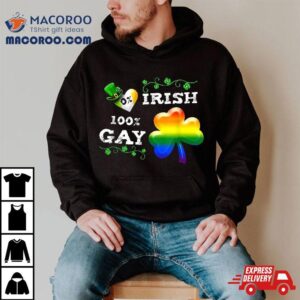 0% Irish 100% Gay Funny St. Saint Patrick’s Day Shirt
