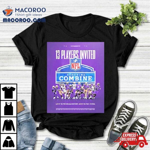 13 Players Invited Washington Nfl Scouting Combine 2024 Shirt