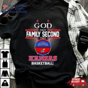 2024 God First Family Second Then Kansas Basketball Shirt