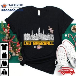 National Champions Lsu Tigers Team Name Skyline Tshirt