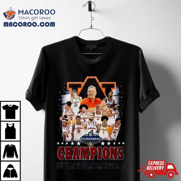 2024 Tournament Champions Auburn Tigers Basketball Shirt