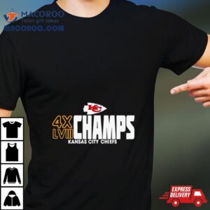 4x Champs Super Bowl Lviii Kansas City Chiefs Shirt