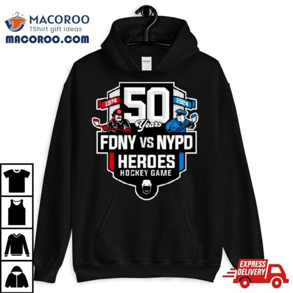 50th Heroes Hockey Game Fdny Vs Nypd Shirt