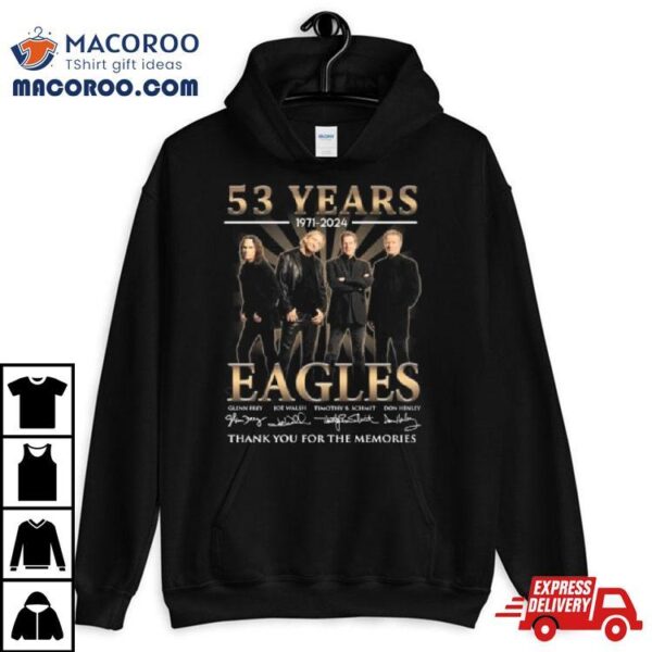 63 Years 1971 2024 Eagles Thank You For The Memories Signatures Shirt