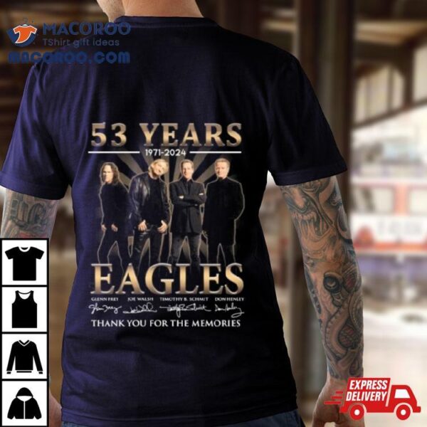 63 Years 1971 2024 Eagles Thank You For The Memories Signatures Shirt