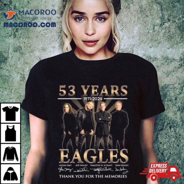 63 Years 1971 2024 Eagles Thank You For The Memories Signatures Shirt