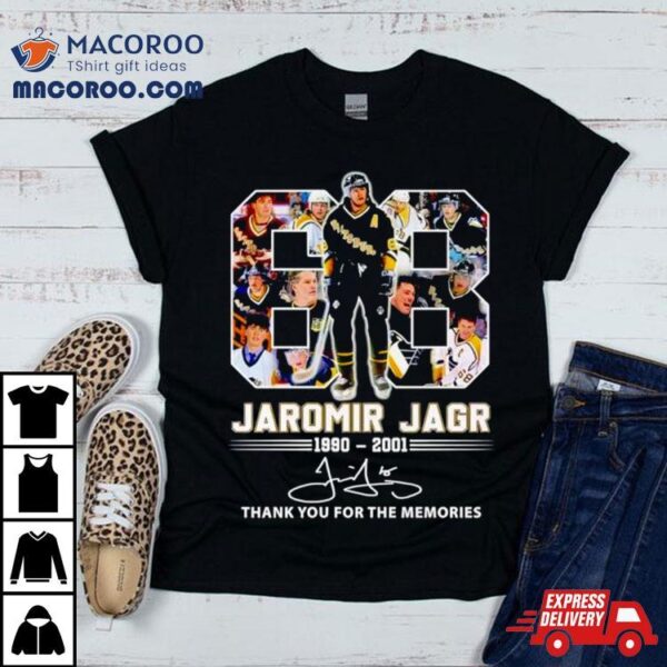 68 Jaromir Jagr 1990 2001 Thank You For The Memories Shirt