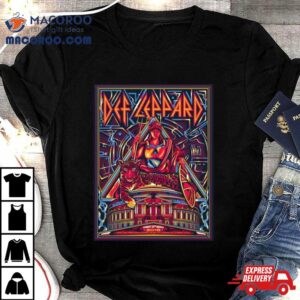 A Newly Commissioned Autographed Gig Poster For Def Leppard Royal Albert Hall Performance For Teenage Cancer Tshirt