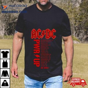 Ac Dc Band Power Up European Tour 2024 Shirt