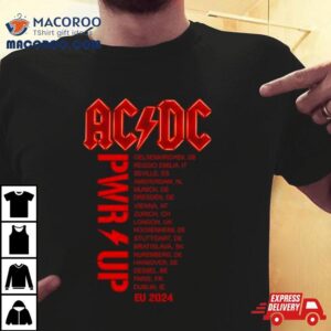 Ac Dc Band Power Up European Tour Tshirt