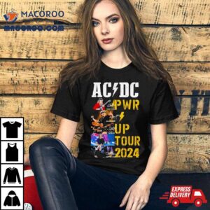 Ac Dc Pwr Up Tour Signatures Tshirt