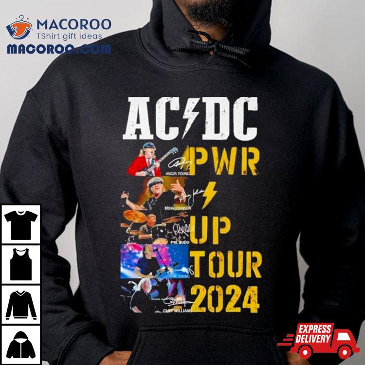 Ac Dc Pwr Up Tour 2024 Signatures Shirt Ac Dc Pwr Up Tour 2024 Signatures Shirt