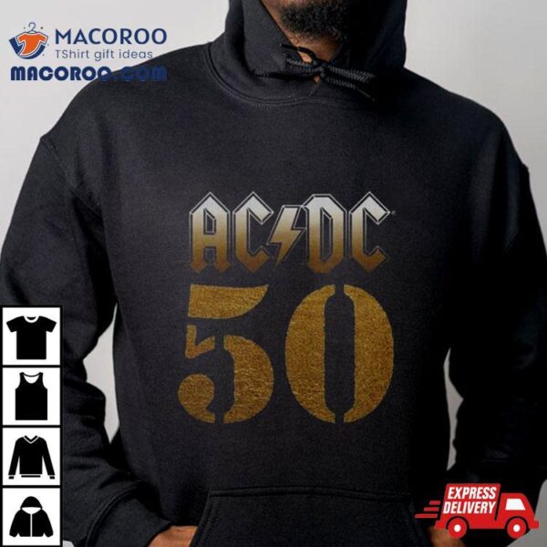 Acdc 50th Bolt Array T Shirt