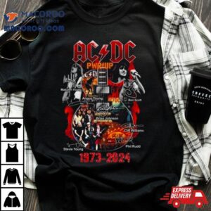 Acdc Pwr Up 1973 2024 Signatures Shirt