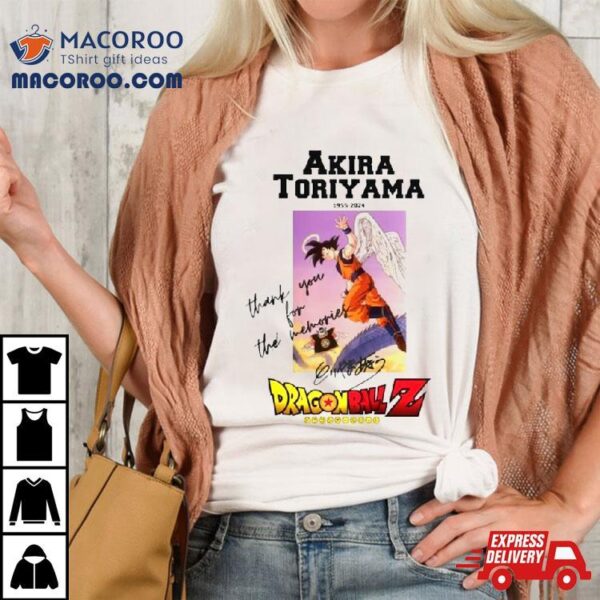 Akira Toriyama 1955 2024 Dragon Ball Z Thank You For The Memories Signature Shirt