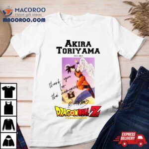 Akira Toriyama Dragon Ball Z Thank You For The Memories Signature Tshirt