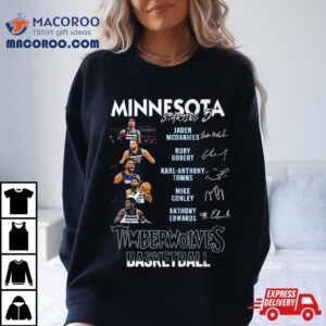 All Stars Minnesota Timberwolves Starting 5 Basketball Signatures Shirt