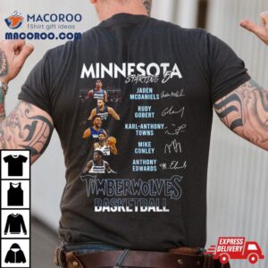 All Stars Minnesota Timberwolves Starting Basketball Signatures Tshirt