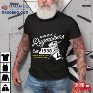 Amsterdam Rugmakers New York Vintage Defunct Baseball Teams Tshirt