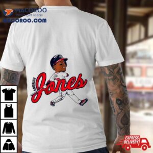 Andruw Jones Atlanta Braves Caricature Tshirt