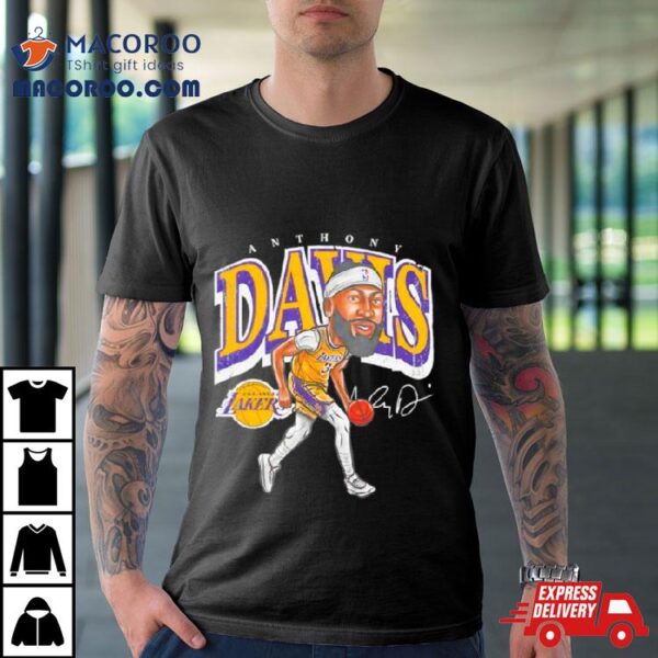 Anthony Davis Los Angeles Lakers Cartoon Signature Shirt