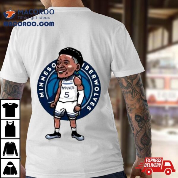 Anthony Edwards Minnesota Timberwolves Player Cartoon Shirt