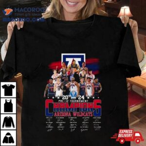 Arizona Wildcats Pac Tournament Champions Tshirt