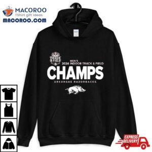 Arkansas Razorbacks 2024 Sec Men’s Indoor Track & Field Champions Locker Room Shirt