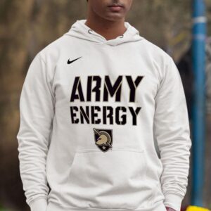 Army Black Knights On Court Bench Long Sleeve Hoodie