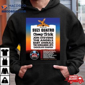 Australia 2024 Suzi Quatro Cheap Trick Jon Stevens The Angels Baby Animals The Screaming Jets Chocolate Starfish Shirt