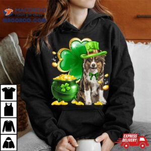 Australian Shepherd Dog Shamrock Irish Saint St Patrick Day Shirt