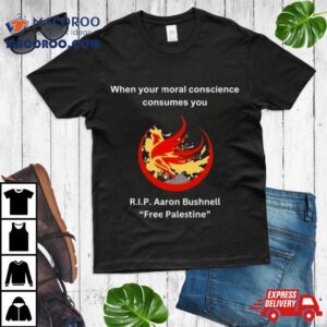 Back Of Phoenix Rising Aaron Bushnell Free Palestine Tshirt