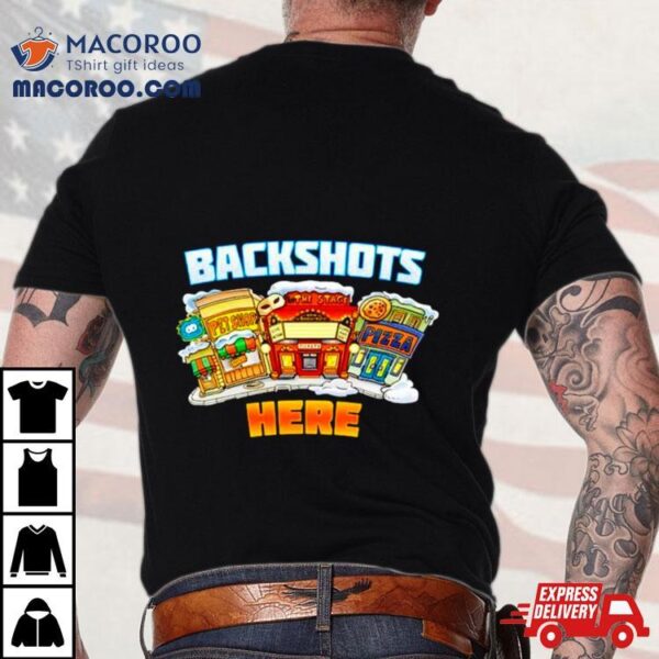 Backshots Here Club Penguin Shirt