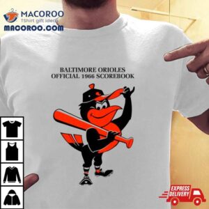 Baltimore Orioles Official 1966 Scorebook Mascot Shirt