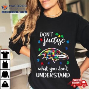 Baltimore Ravens Autism Don Rsquo T Judge What You Don Rsquo T Understand Tshirt