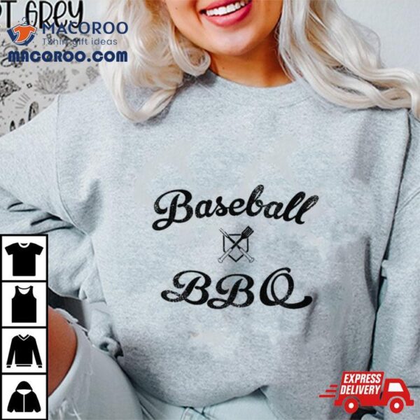 Baseball Bbq Logo Shirt