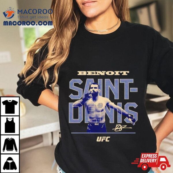 Benoit Saint Denis Ufc Bitmap Retro Signature Shirt